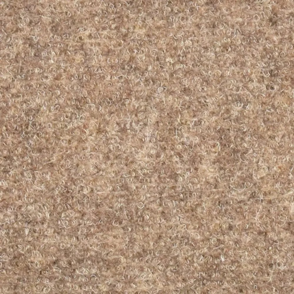 15 db krémszínű tűlyukasztott öntapadó lépcsőszőnyeg 56x17x3 cm