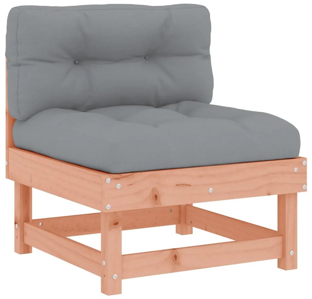 4 részes tömör duglászfenyő kerti társalgószett párnákkal