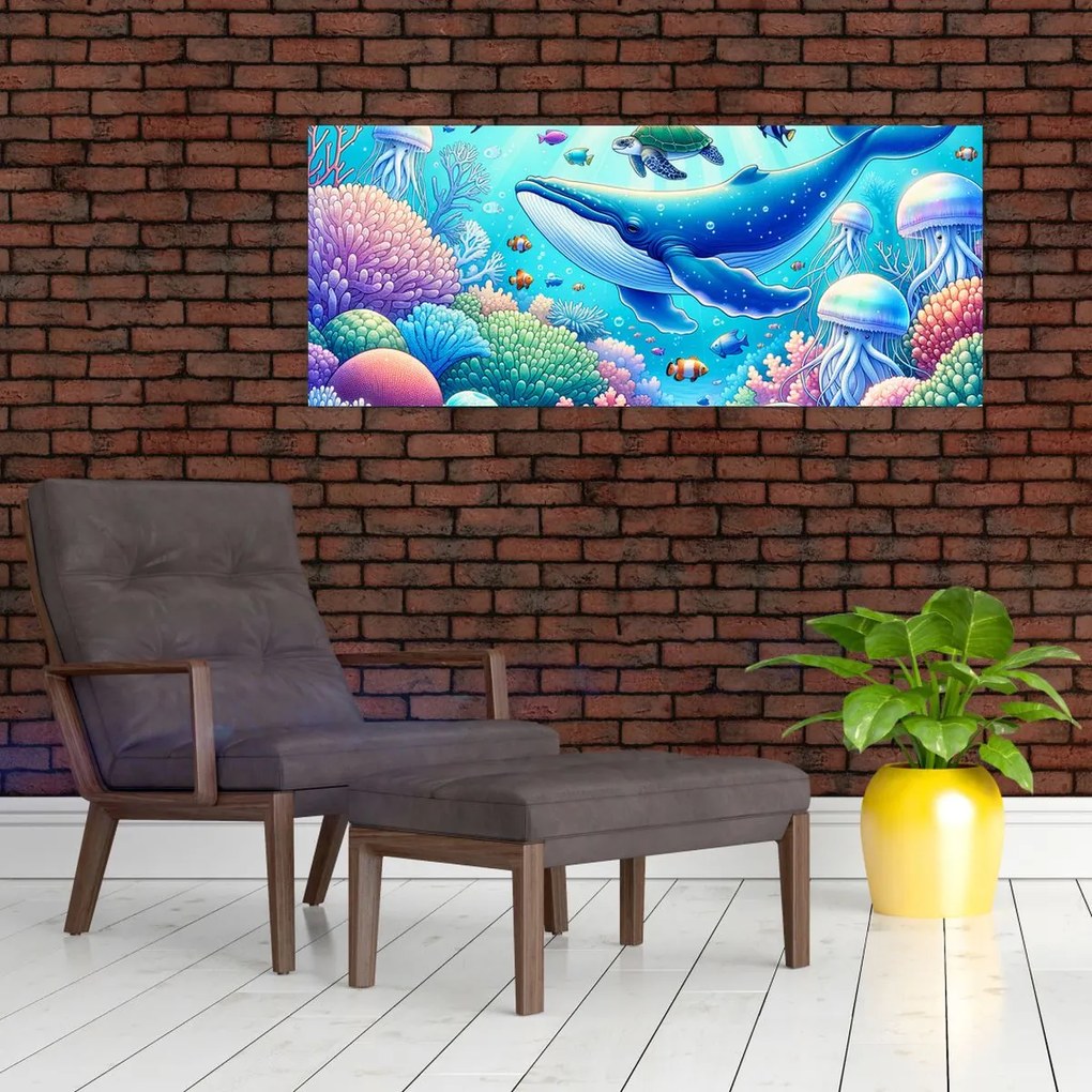 Kép – Víz alatti világ (120x50 cm)
