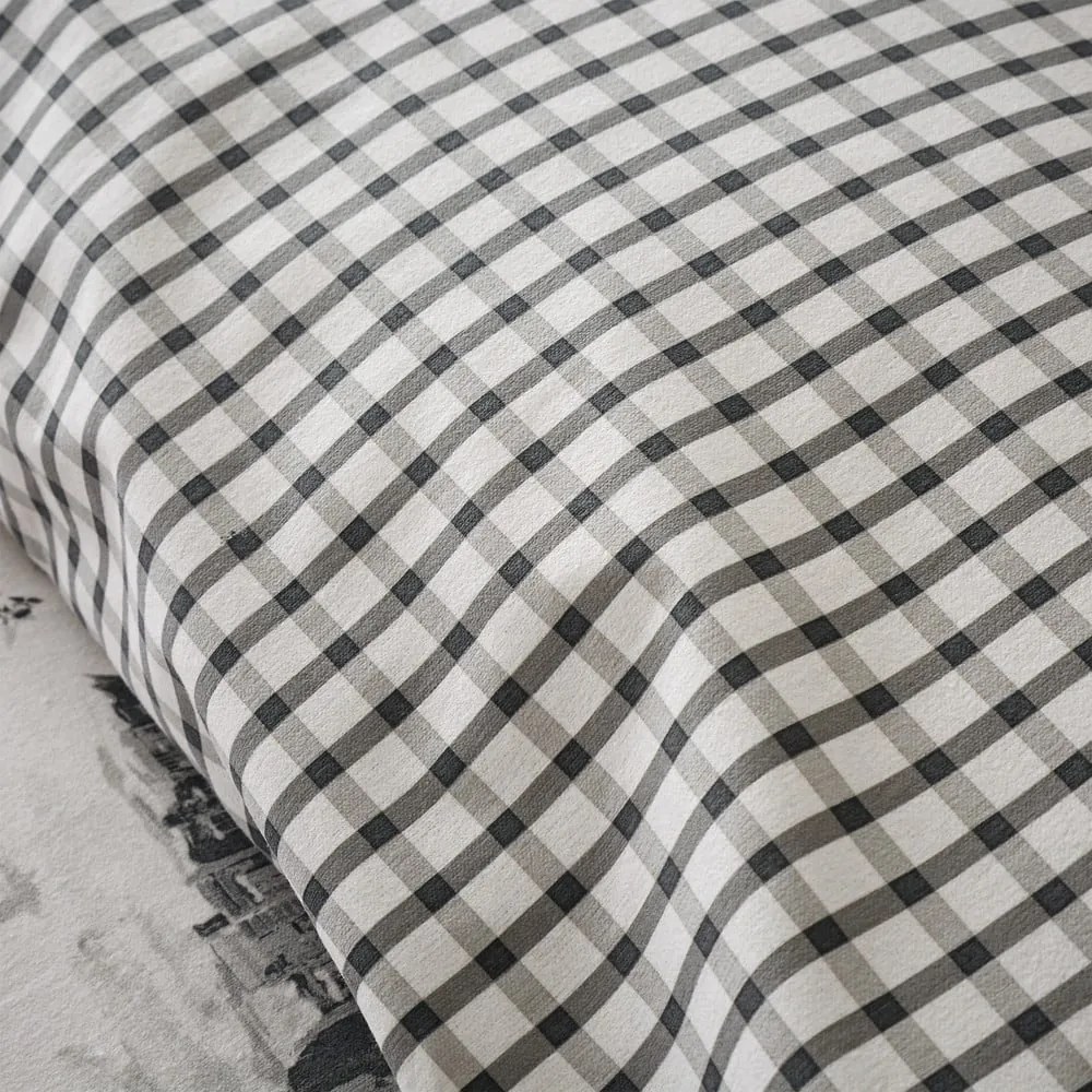 Bézs kétszemélyes flanel ágyneműhuzat 200x200 cm Alpine Vilage – Catherine Lansfield