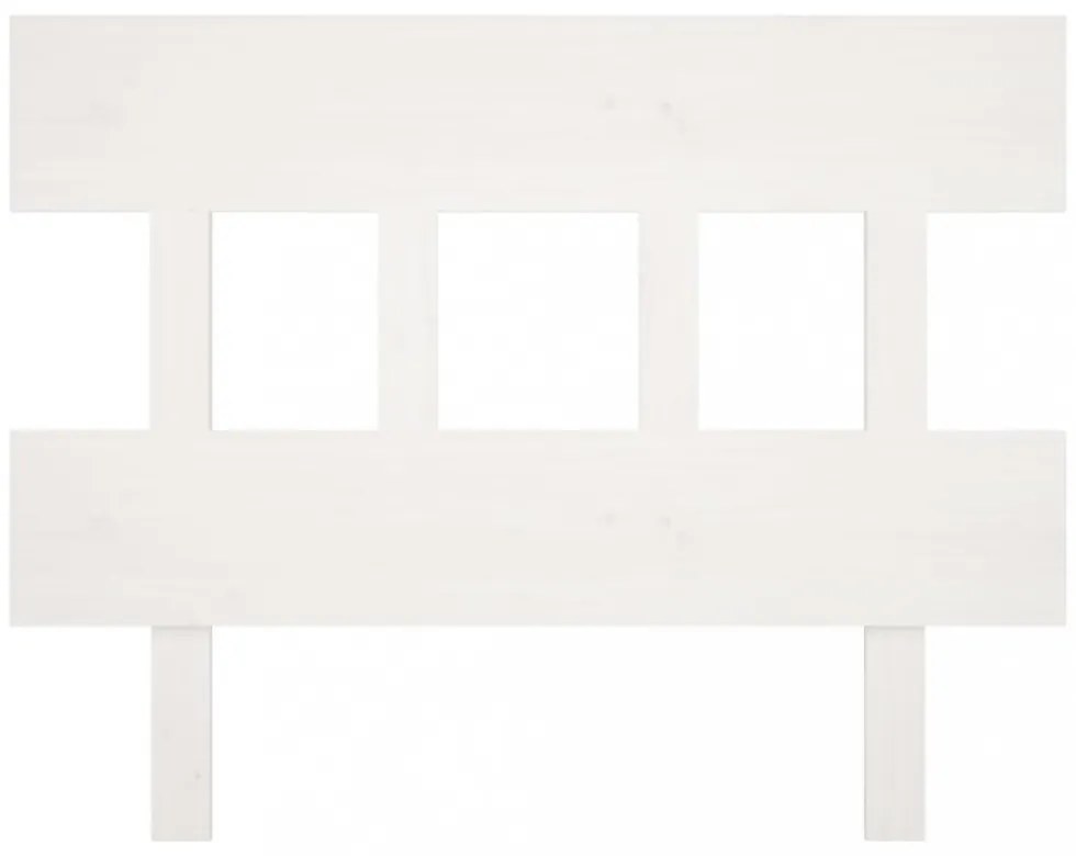 fehér tömör fenyőfa ágyfejtámla 103,5x3x81 cm