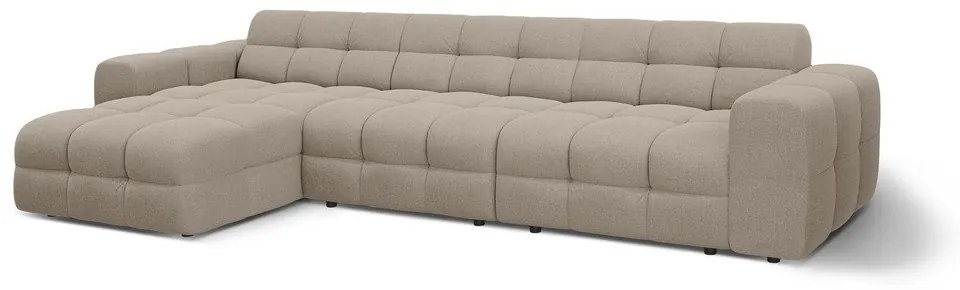 Barna sarokkanapé (bal oldali-heverő résszel) Kendal – Micadoni