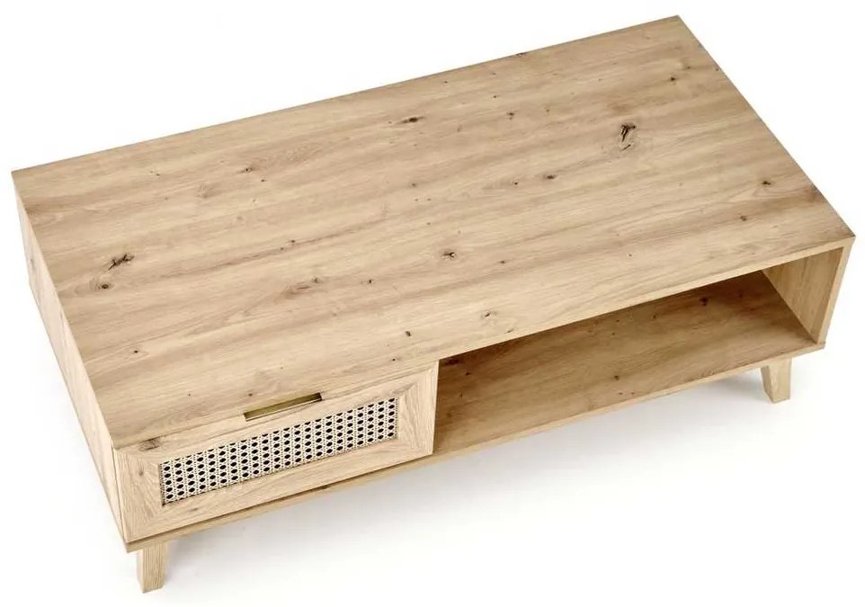 Rustico dohányzóasztal, artisan tölgy