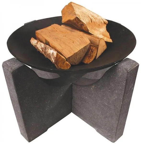 Stone tűzrakó tál gránit állvánnyal 60 cm