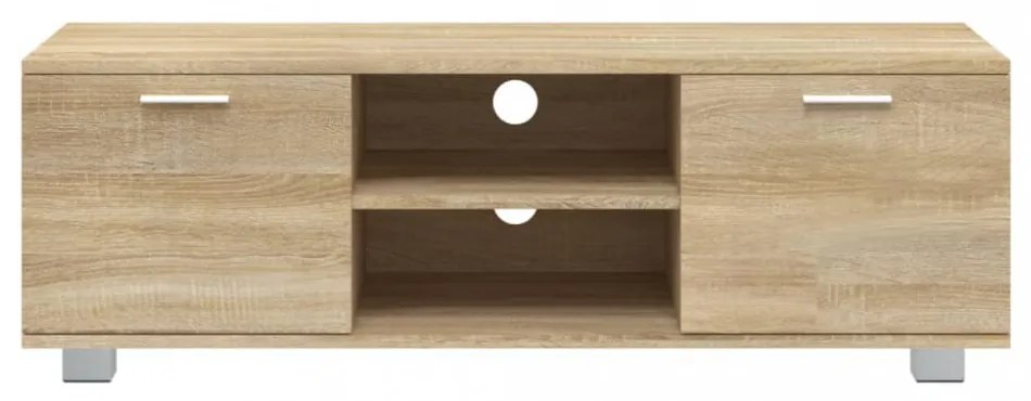 sonoma tölgy színű szerelt fa TV-szekrény 120 x 40,5 x 35 cm