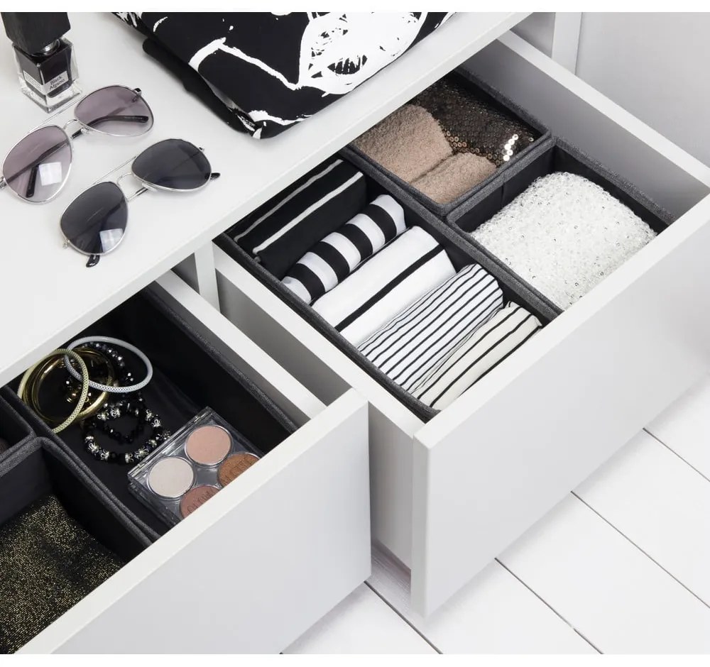 Drawer 3 db-os szürke rendszerező szett - Bigso Box of Sweden