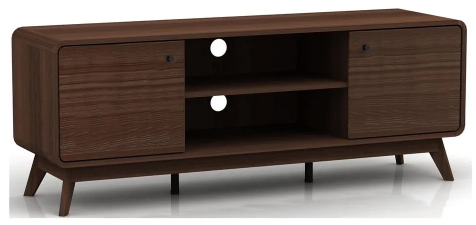 Barna TV-állvány diófa dekorral 140x53 cm Caitlin – Støraa