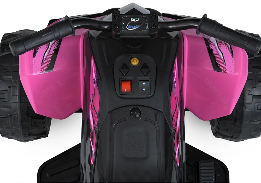Elektromos quad gyerekeknek, 12V, rózsaszín