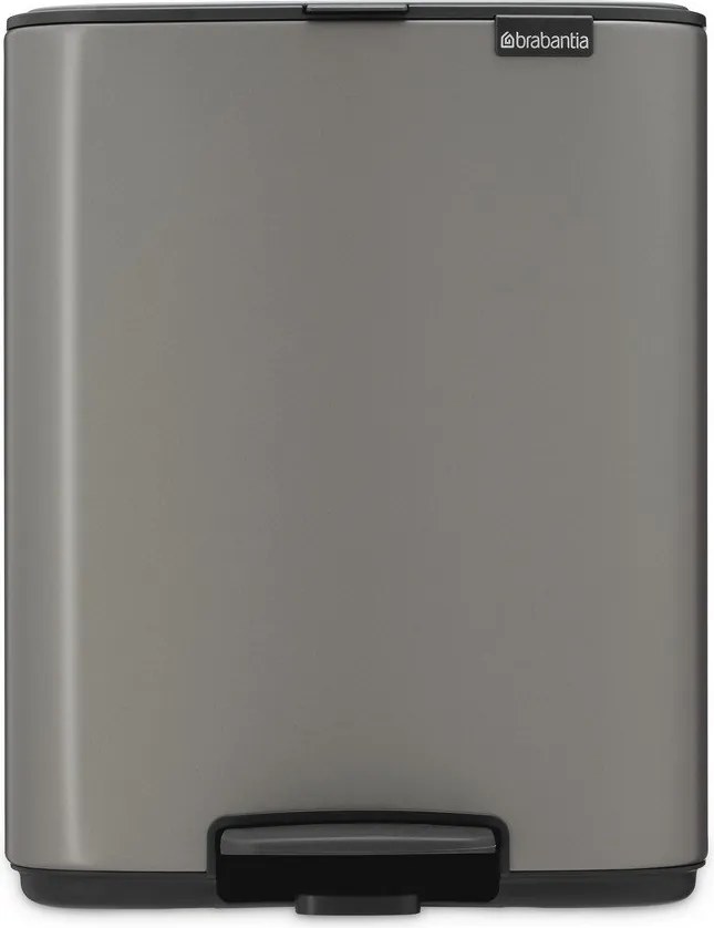 Szürke acél pedálos szemetes 12 l Bo – Brabantia