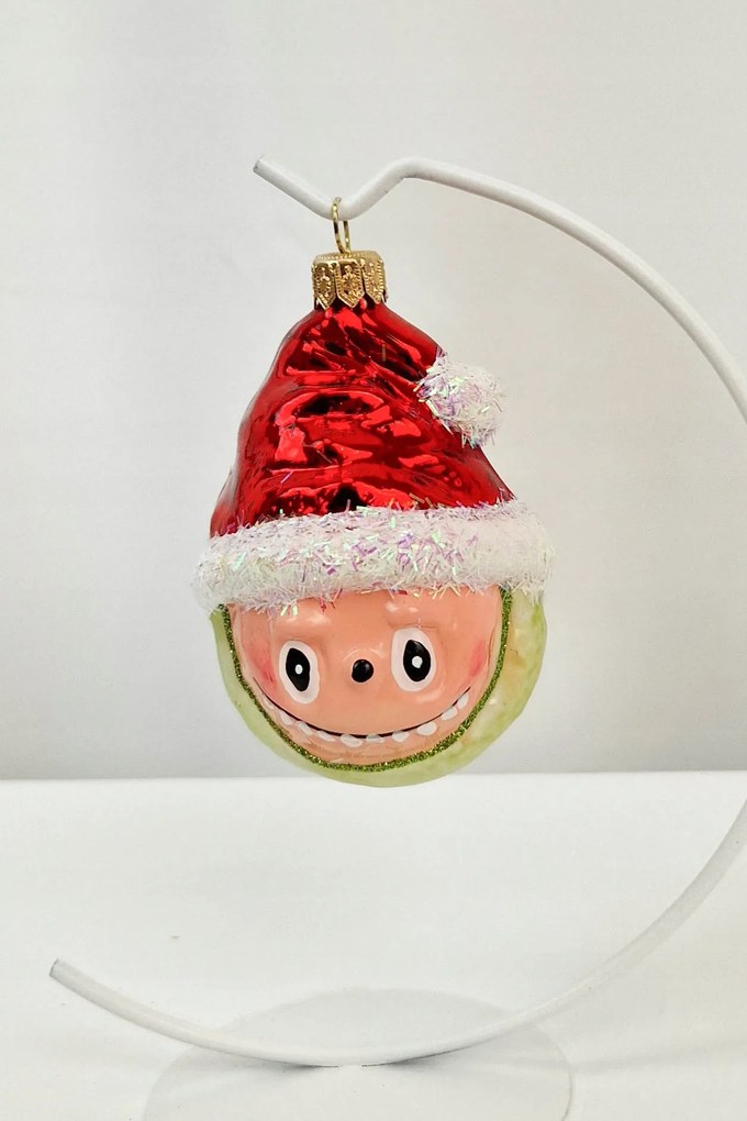 Ala'Labubu fej Mikulás sapka gömb Ajándéknak is tökéletes Zöld