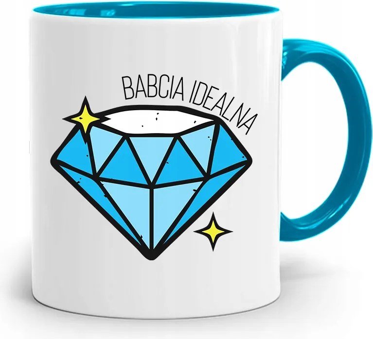 Kék Nagymama Napi Bögre Tökéletes Nagymama Ajándék fényképes nyomtatással