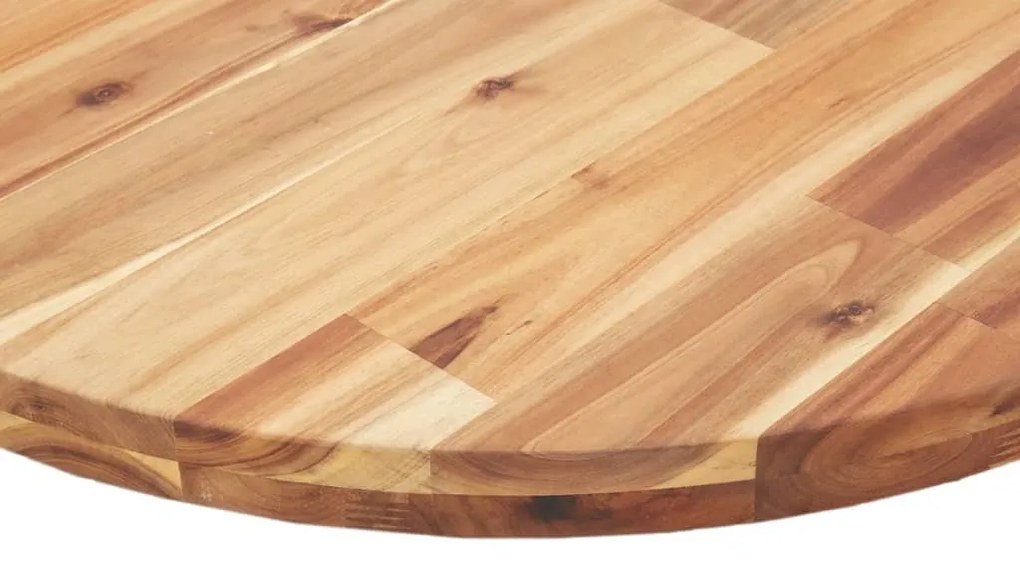 kerek tömör akácfa asztallap Ø80 x 2 cm