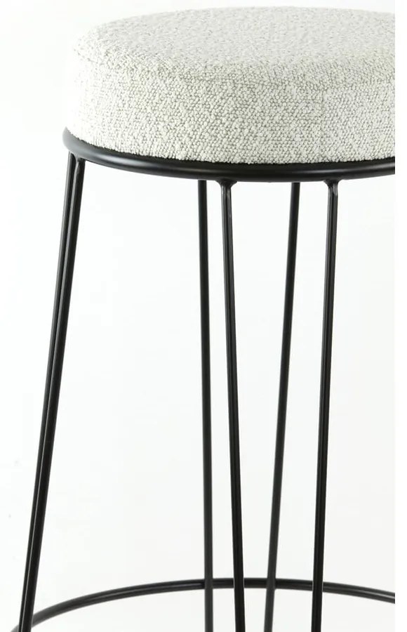 Fehér kárpitozott bárszék (ülésmagasság 73 cm) Alice – Light &amp; Living