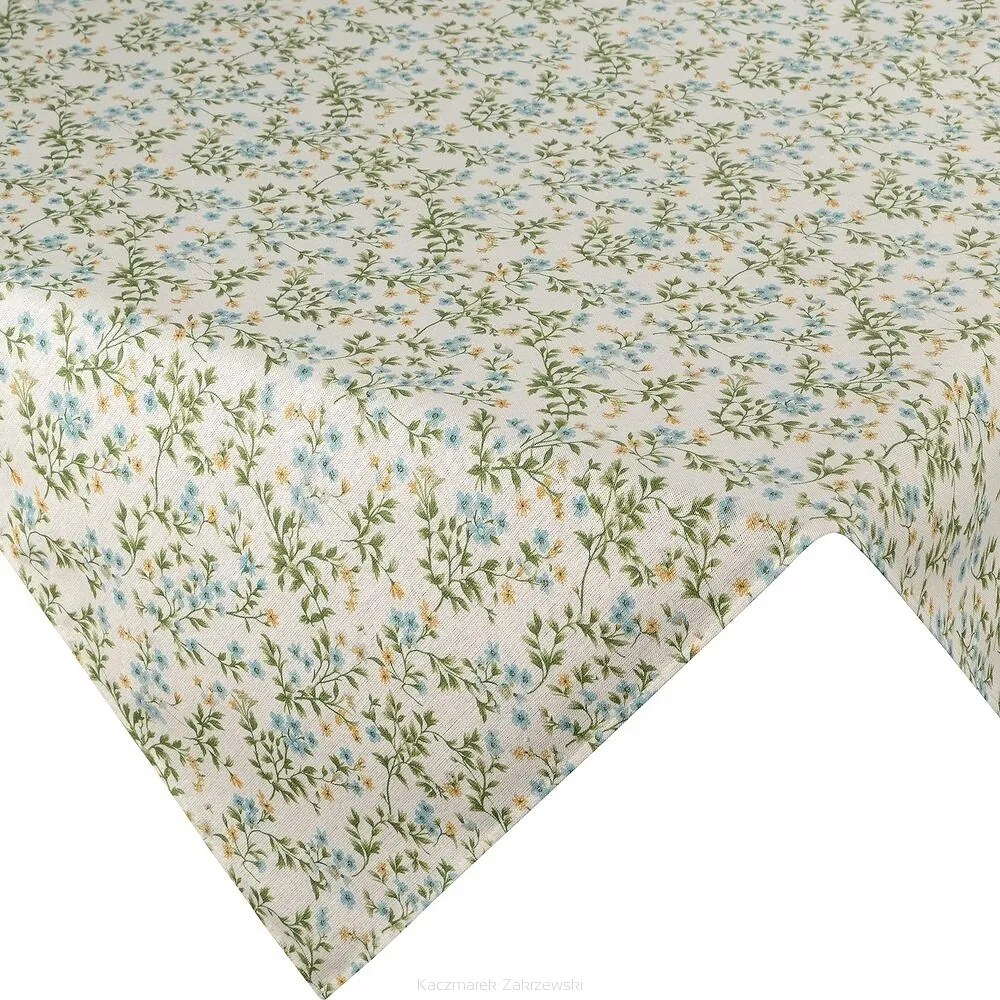 Abrosz dekoratív vízálló Tara 140x180 Eurofirany nefelejcs krém