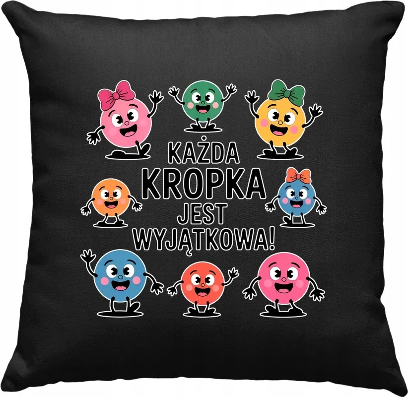 Nappali párna pöttyös játék 4 fekete