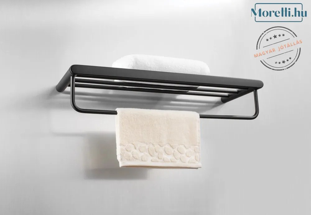 DEANTE-ADR-N531 ROUND Fekete Színű Fürdőszobai Polc