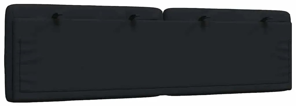 fekete szövet fejtámla párna 180 cm