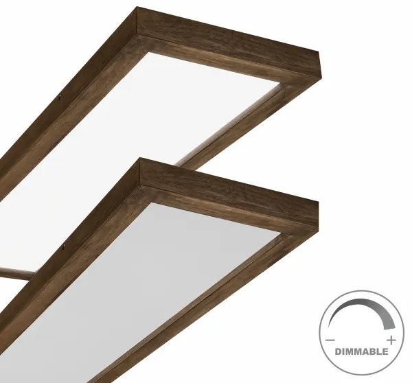 Brilagi-LED állítható fényű WOODY FRAME LED/50W/230V tölgy 120x30 cm IP44 +DO