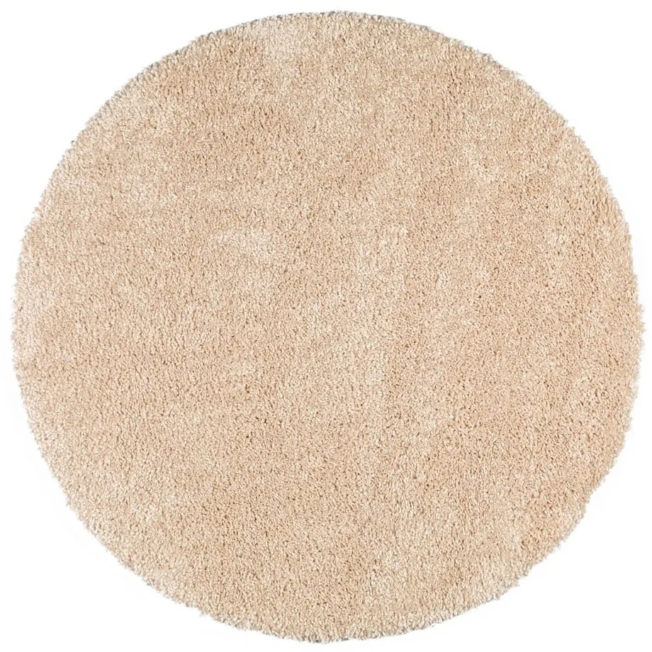 Aqua Liso világosbézs szőnyeg, ø 80 cm - Universal
