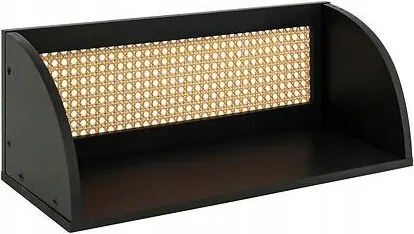 Raquel fali polc 48x18 cm fekete