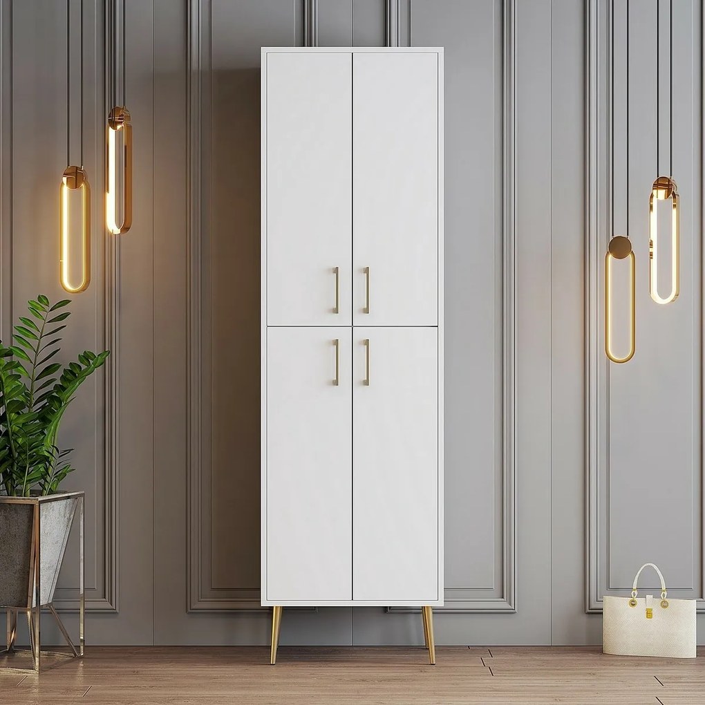 Szekrény Berlin White and Gold