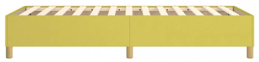 zöld szövet ágykeret matrac nélkül 100x200 cm