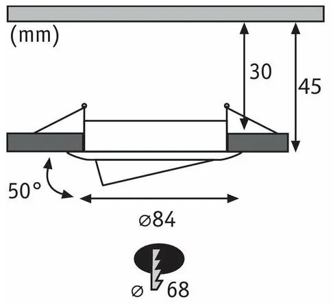 Paulmann 93483 - KÉSZLET 3xLED/6,5W IP23 Dimmelhető fürdőszobai lámpa NOVA 230V