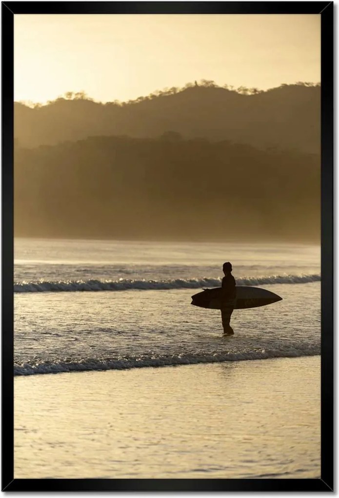 Poszterek keretben 40x60 Surfer playa venao