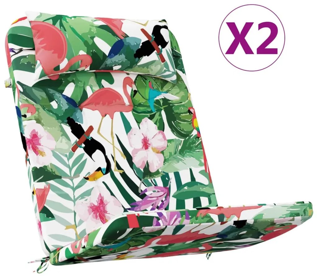 2 db többszínű oxford szövet adirondack-székpárna