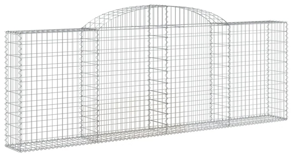 20 db íves horganyzott vas gabion kosár 300 x 30 x 100/120 cm