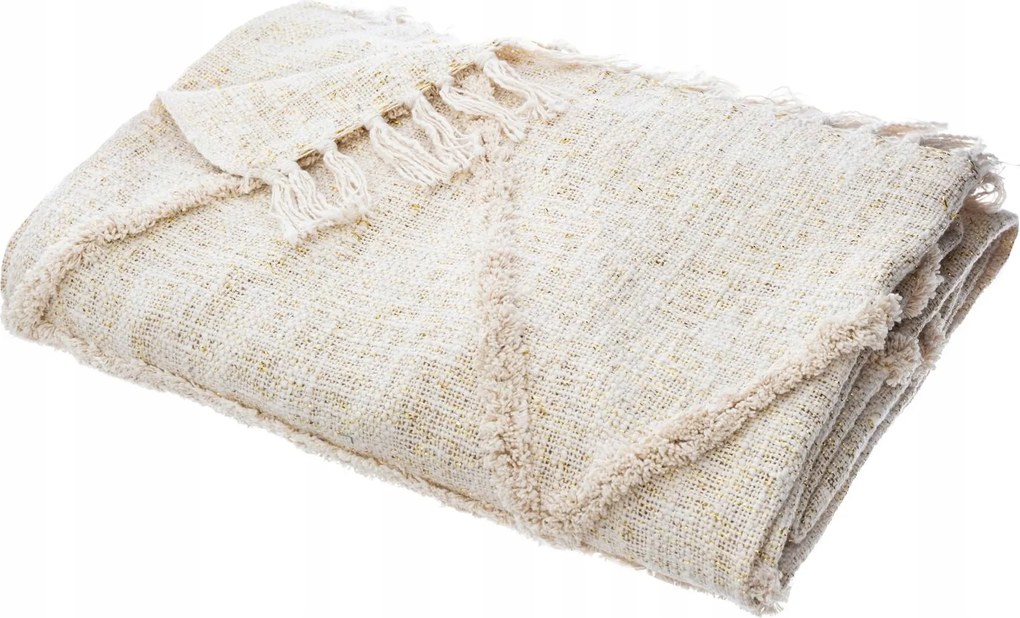 Ágytakaró 130x180 cm bézs hálószoba pléd