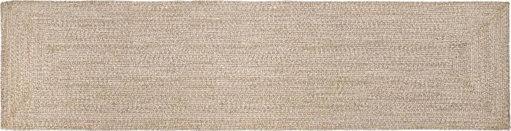 vidaXL Területszőnyegek Természetes és Fehér 60 x 400 cm Juta