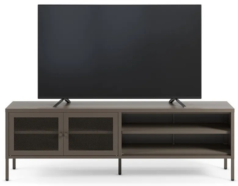 Szürke fém TV-állvány 160x50x35 cm Fayna – Marckeric