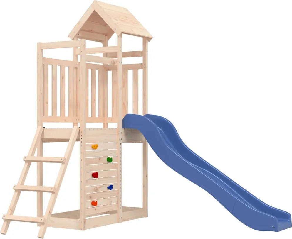 vidaXL tömör fenyőfa kültéri játszószett