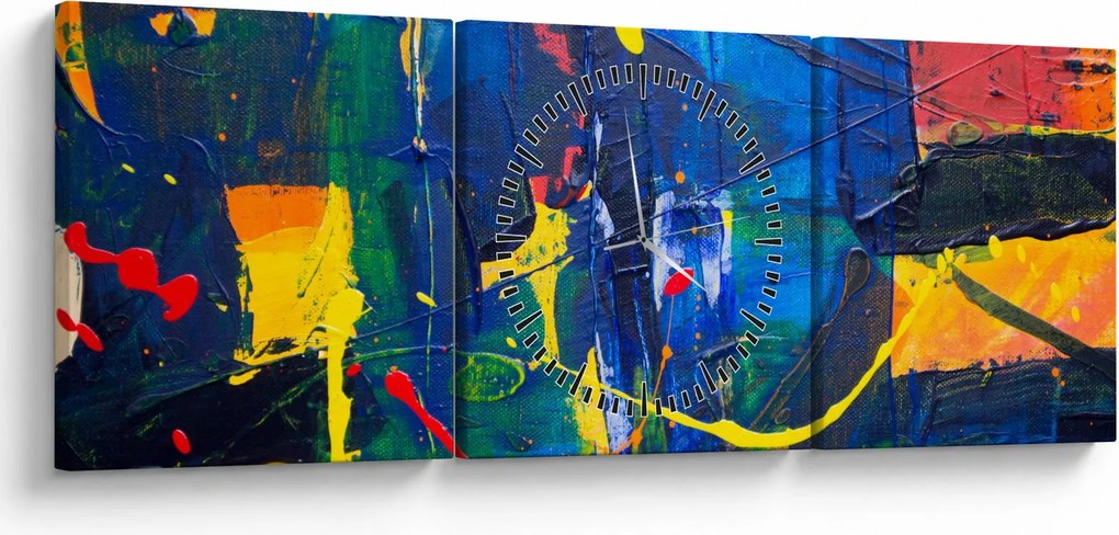 Kép - Absztrakció (órával) (90x30 cm)