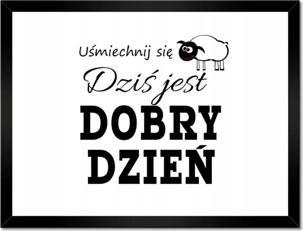 Poszterek keretben 40x30 Mosoly Jó napot