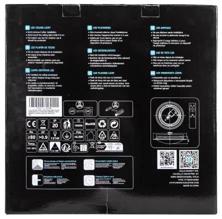 Aigostar - Dimmelhető LED mennyezeti lámpatest LED/30W/230V 2700-6500K Ø 42,9 cm króm+távirányító