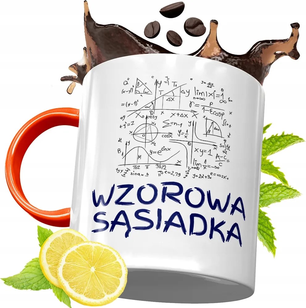 Narancssárga Bögre Szomszédnak Ajándék fényképes nyomattal