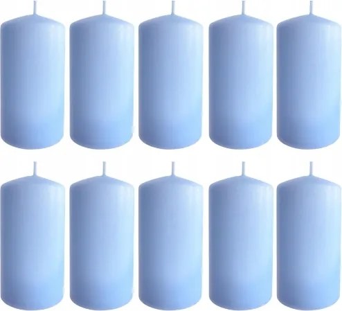 10x Gyertya Henger 6,5 X 12 cm kék Gyertya