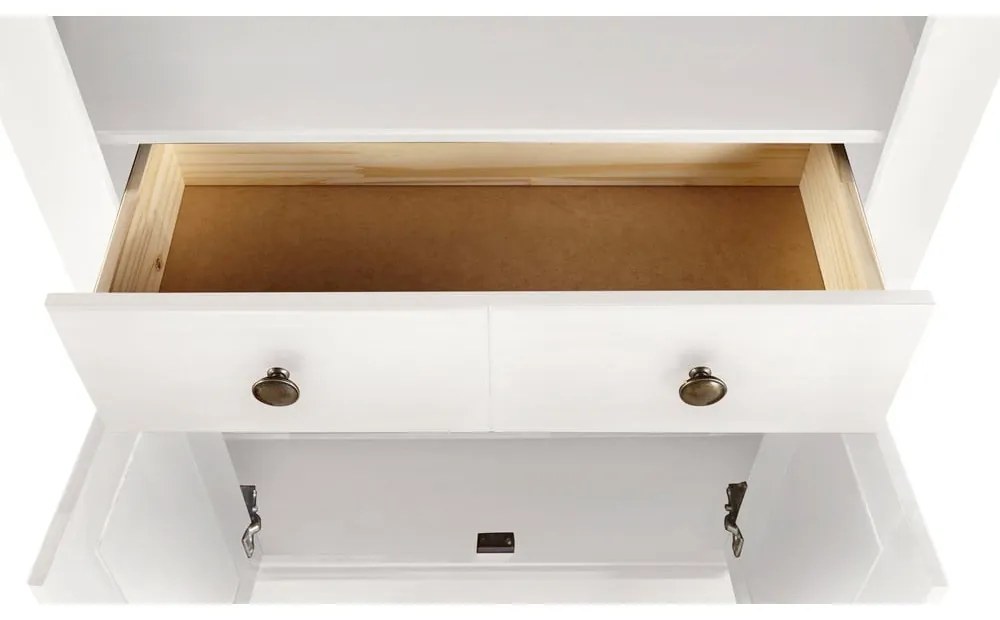 Fehér borovi fenyő könyvespolc 181x31 cm Mille – Støraa