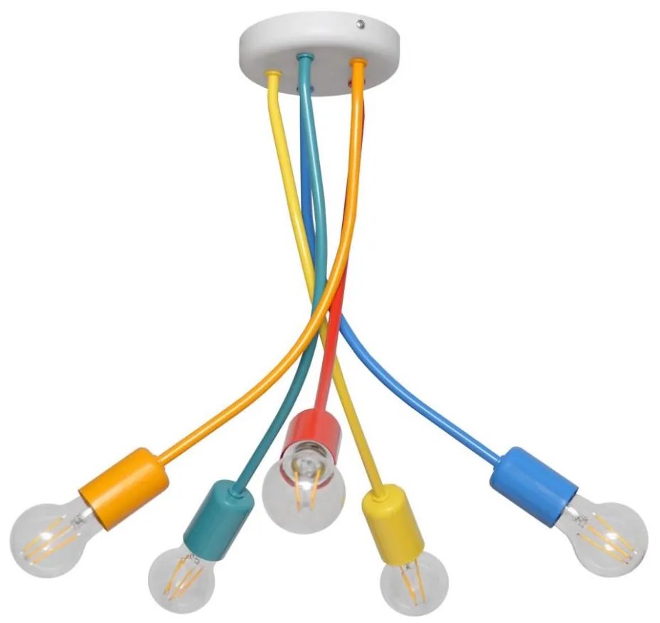 Gyerek csillár zsinóron HARVARD 5xE27/15W/230V