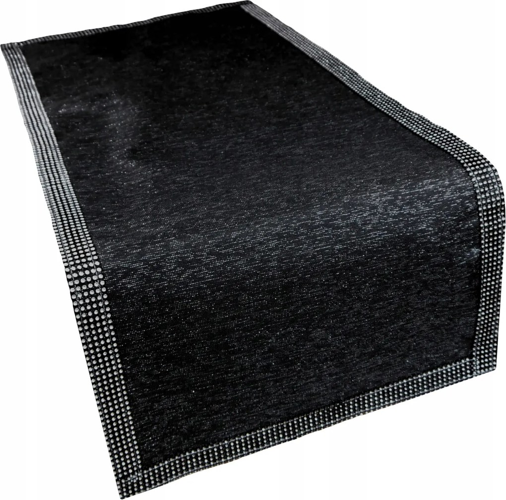 Abrosz Margo fényes strasszokkal 150x260 fekete