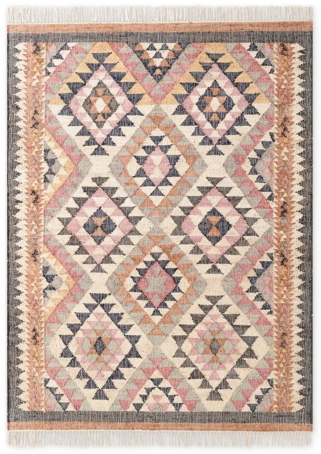 Szürke kézi szövésű juta szőnyeg 120x170 cm Roya Parsa – Elle Decoration