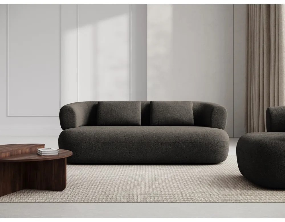 Barna buklé kanapé 178 cm Jenny – Micadoni Home