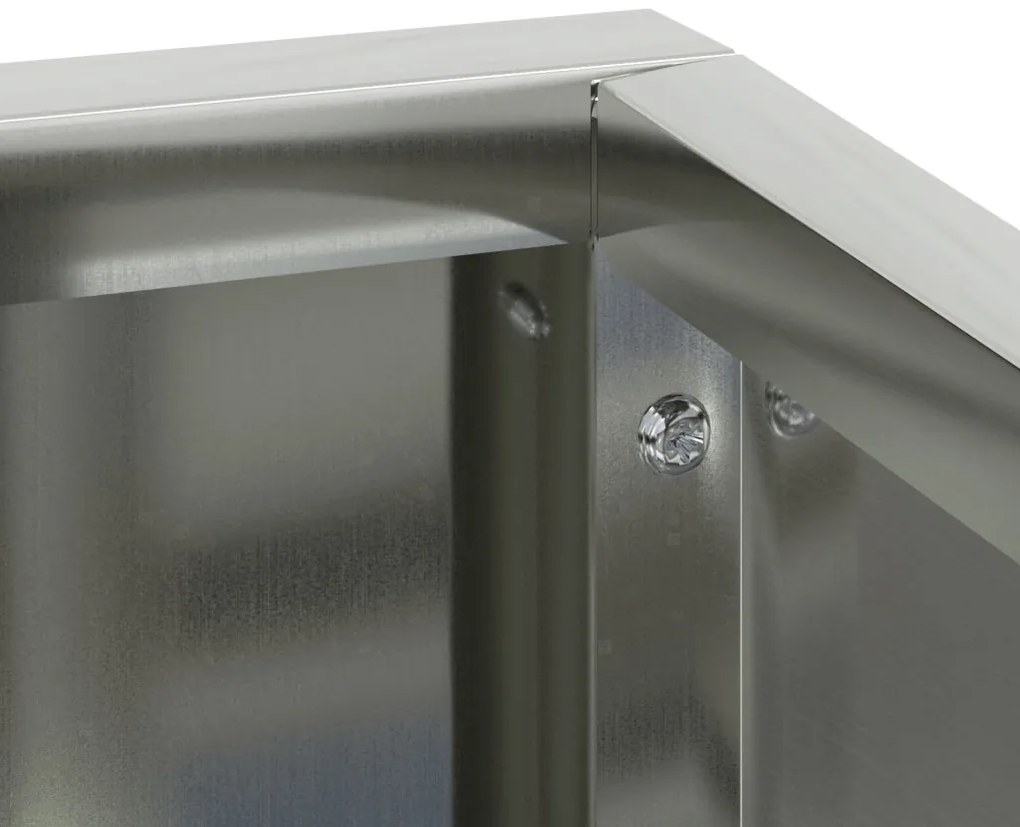 virágcserép 80x80x50 cm galvanizált acél