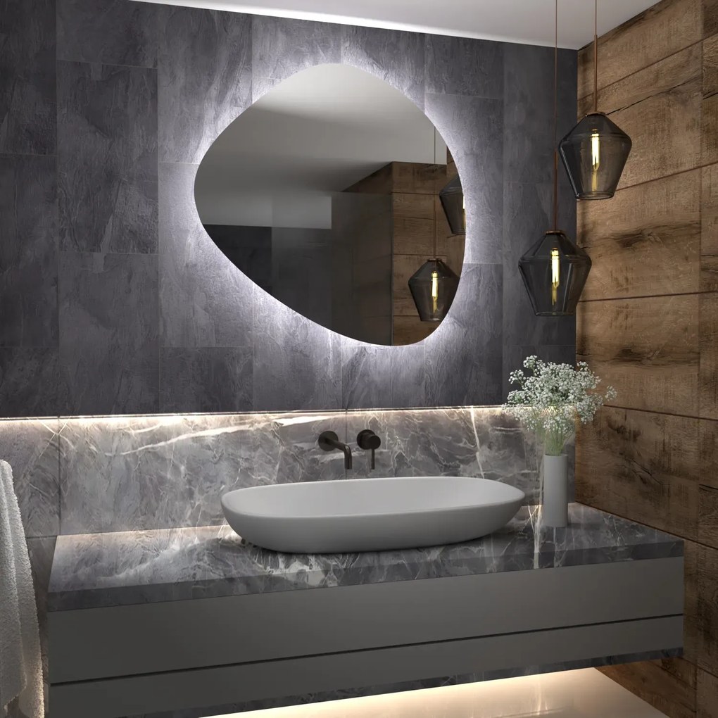 Atipikus tükör LED világítással G5