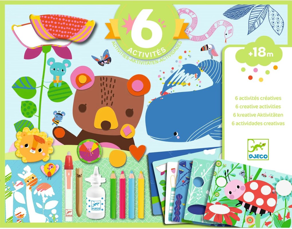 Kreatív műhely - 6 technika 1 dobozban - Egér és barátai - The mouse and his friends