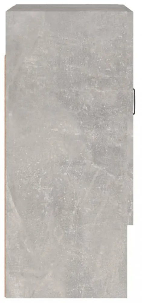 betonszürke szerelt fa faliszekrény 60 x 31 x 70 cm
