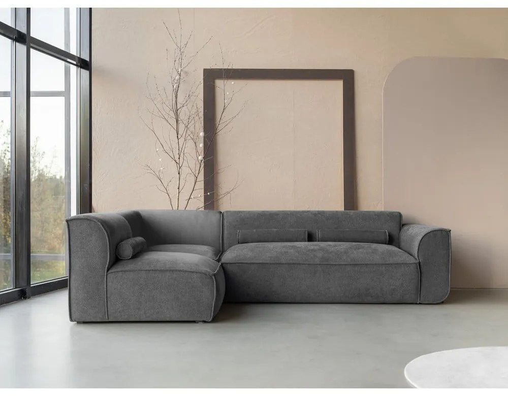 Szürke sarokkanapé (bal oldali) Flex Felix – Miuform