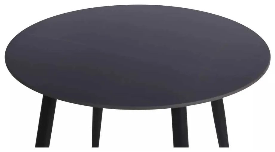 Rion étkezőasztal - 90 cm átmérő, fekete